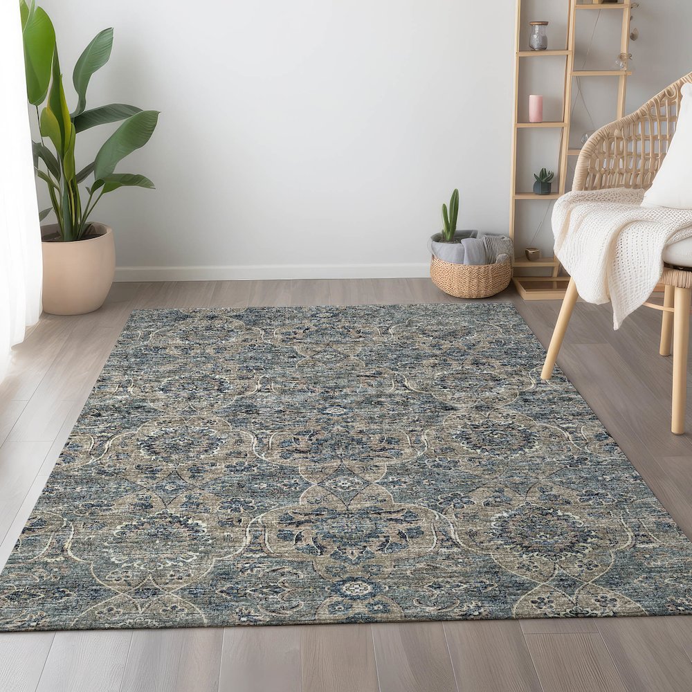 Premium Machine Washable Mayfield  River 5' x 7'6" Rug. Picture 5