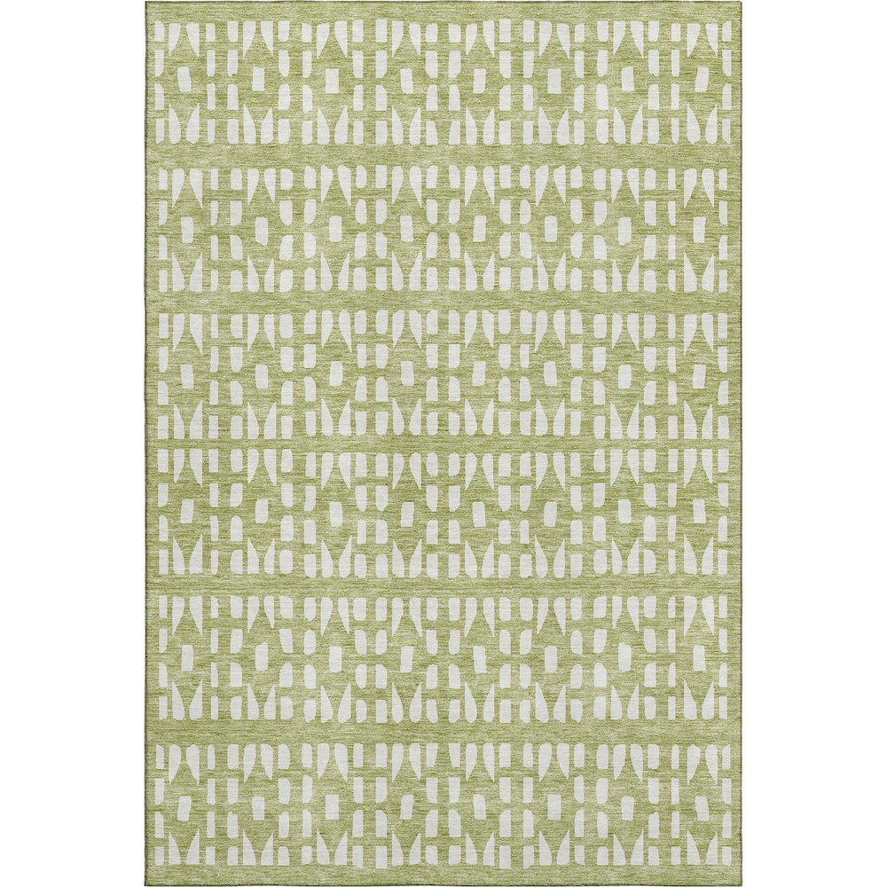 Premium Machine Washable Mayfield AMF963 Aloe 5' x 7'6" Rug. Picture 1