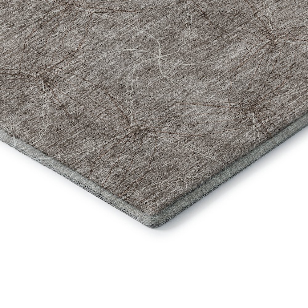 Premium Machine Washable Mayfield AMF968 Taupe 2'6" x 3'10" Rug. Picture 3