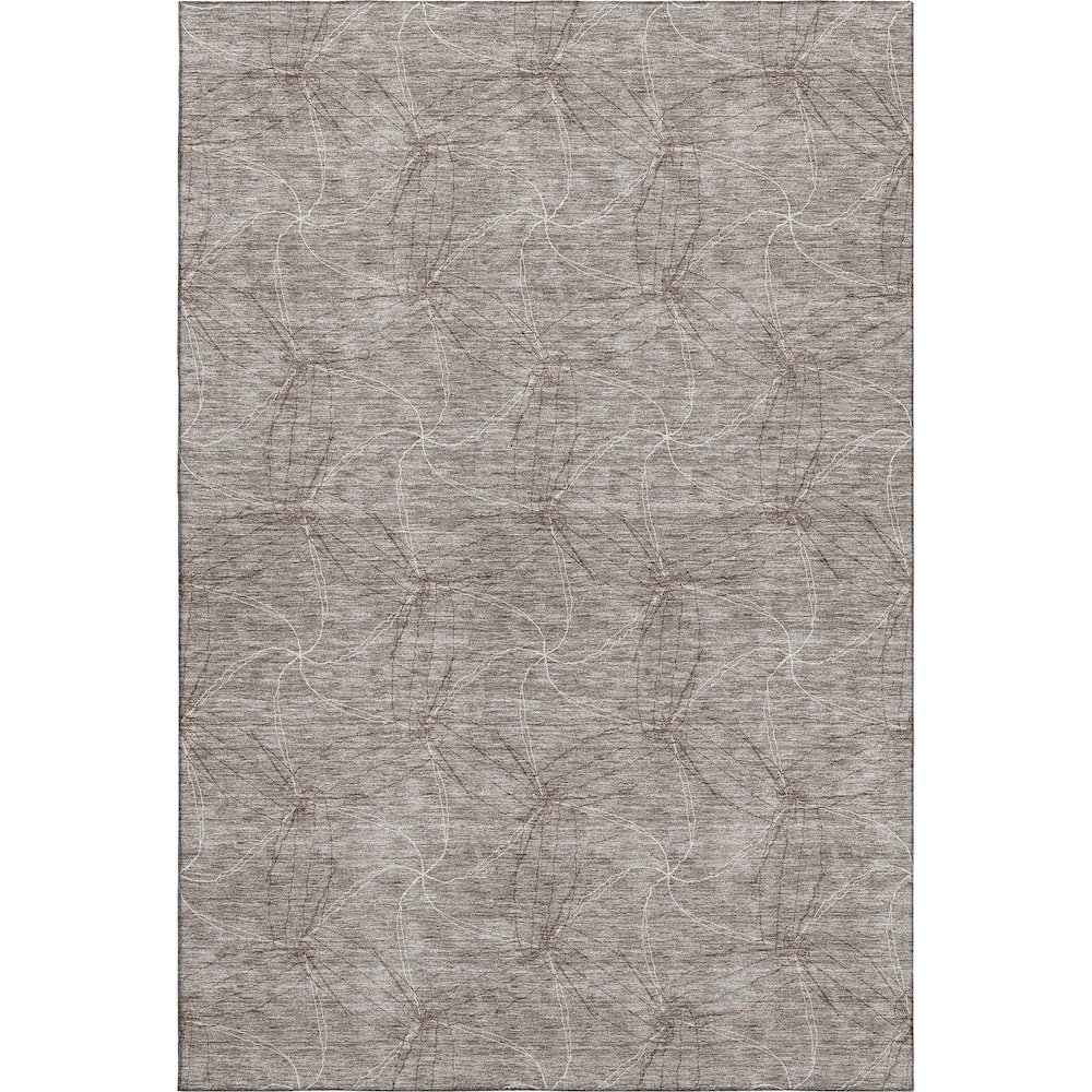 Premium Machine Washable Mayfield AMF968 Taupe 5' x 7'6" Rug. Picture 1