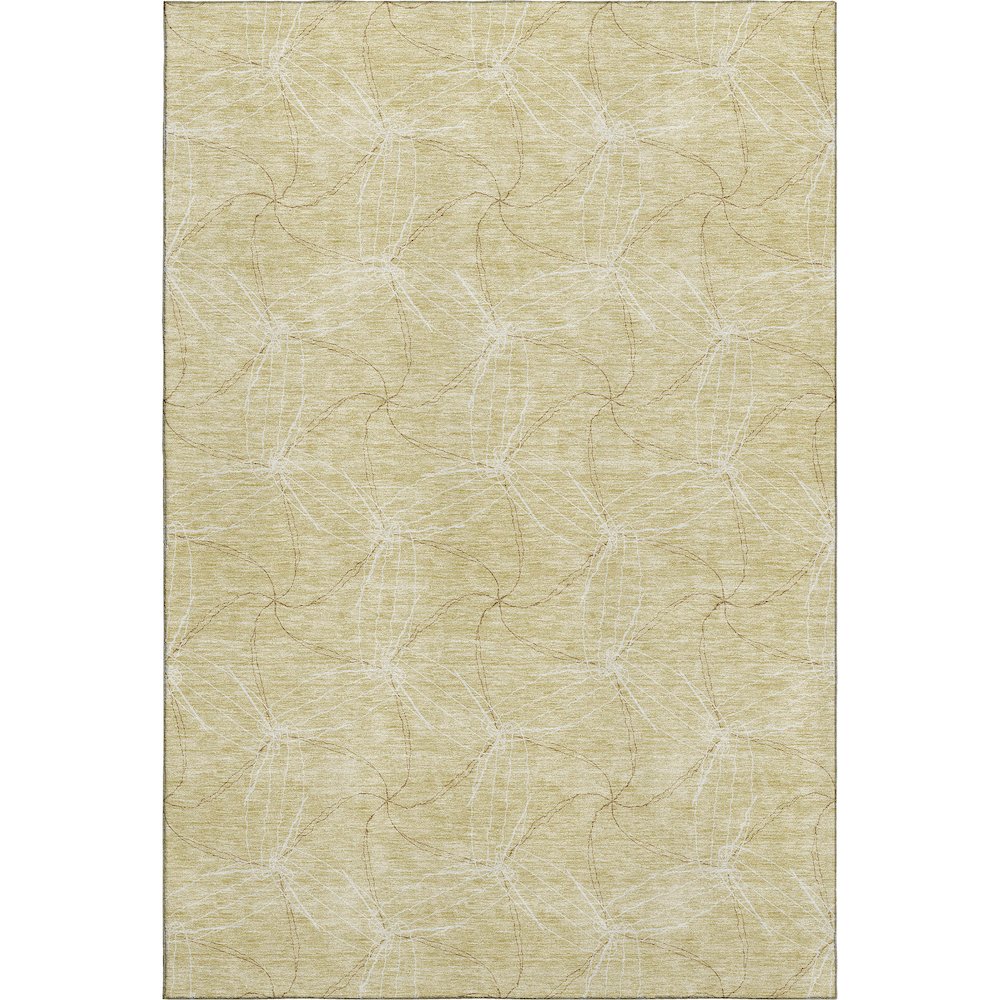 Premium Machine Washable Mayfield AMF968 Wheat 5' x 7'6" Rug. Picture 1