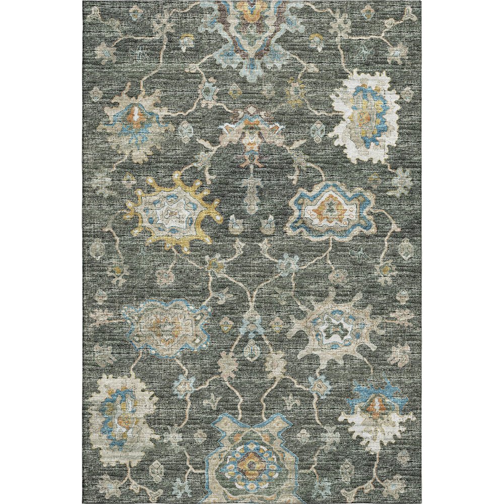 Premium Machine Washable Mayfield  Forest 5' x 7'6" Rug. Picture 1