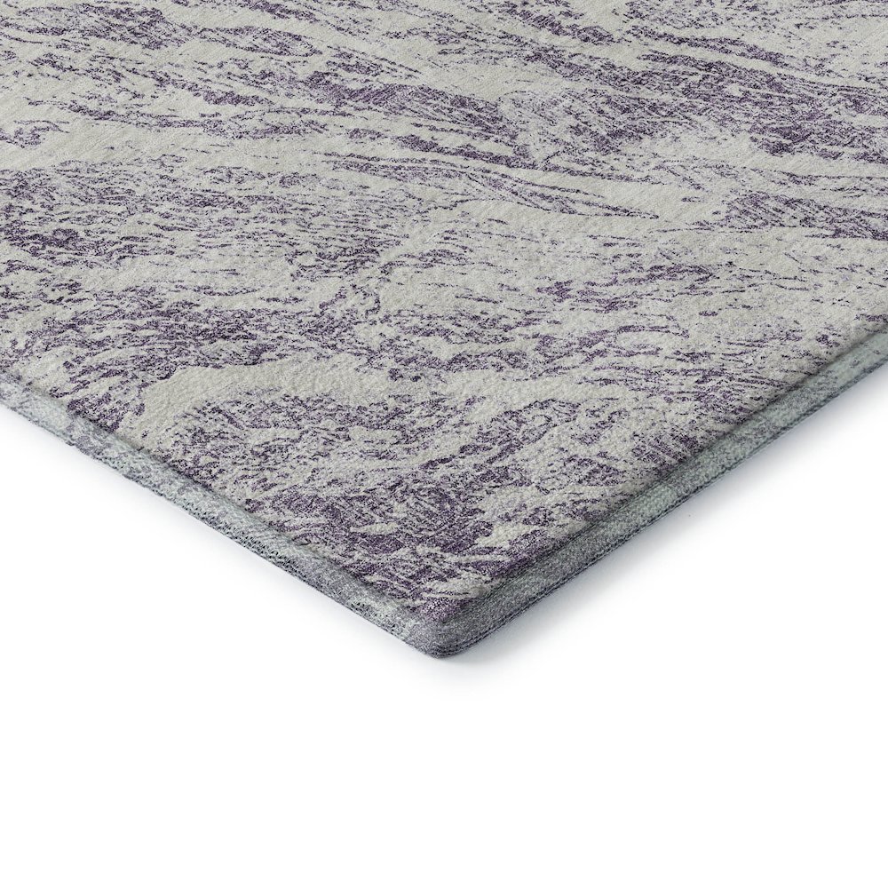 Premium Machine Washable Mayfield AMF971 Purple 2'6" x 3'10" Rug. Picture 3