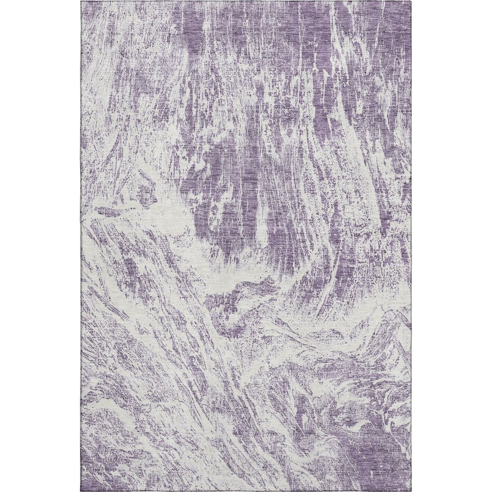 Premium Machine Washable Mayfield AMF971 Purple 5' x 7'6" Rug. Picture 1