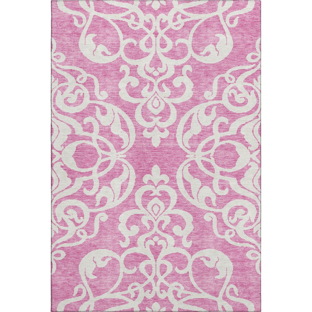 Premium Machine Washable Mayfield AMF973 Blush 5' x 7'6" Rug. Picture 1