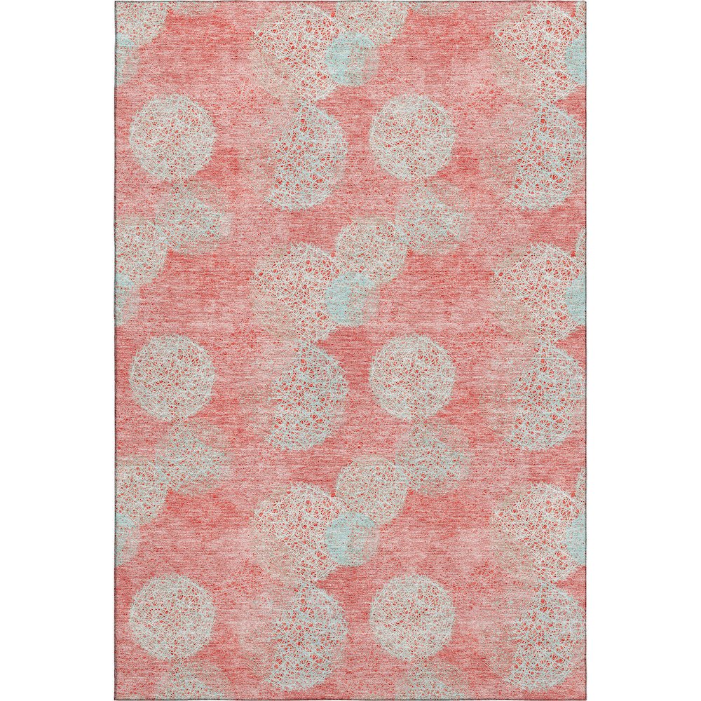 Premium Machine Washable Mayfield AMF977 Salmon 5' x 7'6" Rug. Picture 1
