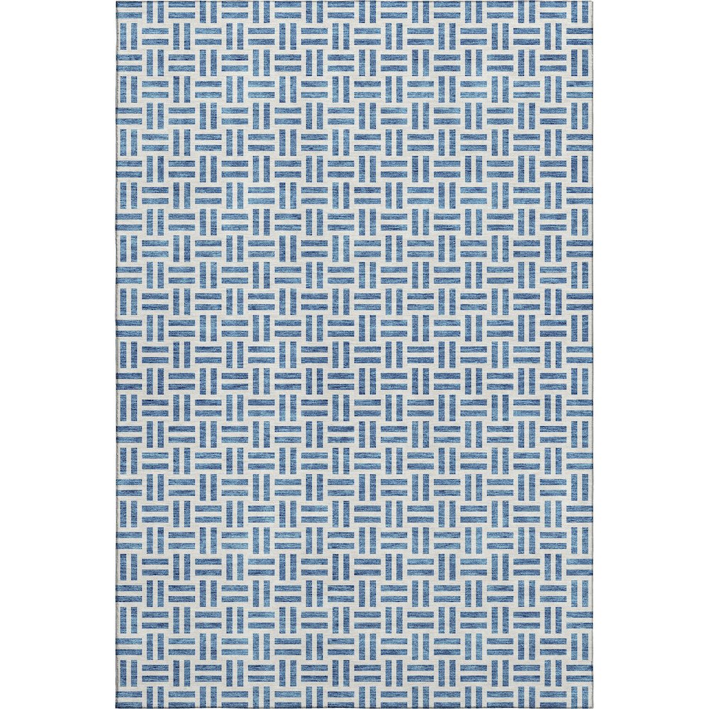Premium Machine Washable Mayfield AMF978 Denim 5' x 7'6" Rug. Picture 1