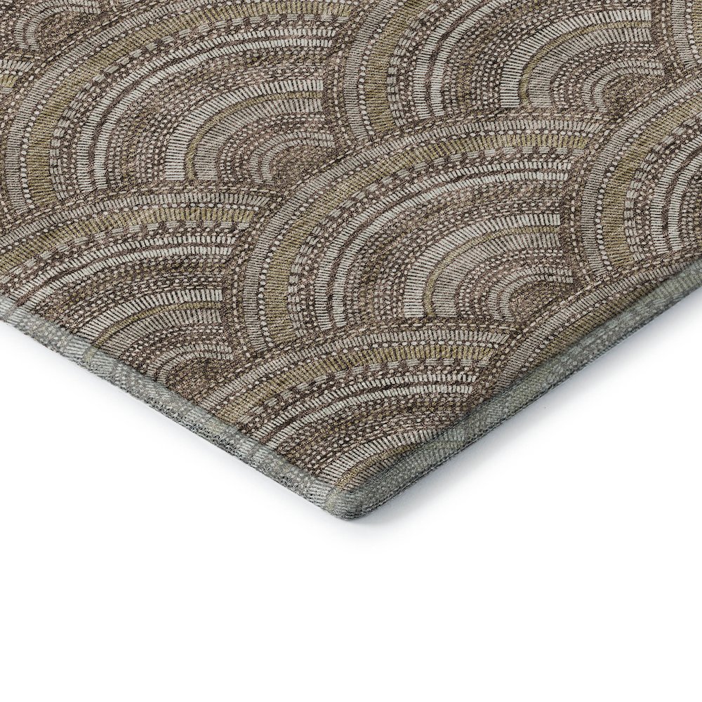 Premium Machine Washable Mayfield AMF984 Brown 2'6" x 3'10" Rug. Picture 3