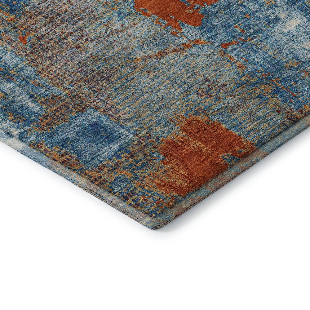 Premium Machine Washable Mayfield AMF989 Navy 2'6" x 3'10" Rug. Picture 3