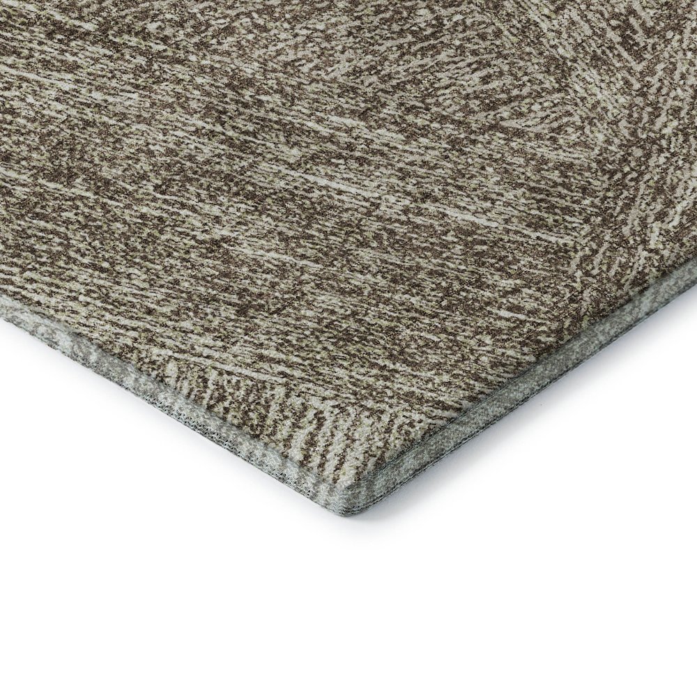 Premium Machine Washable Mayfield AMF991 Chocolate 2'6" x 3'10" Rug. Picture 3
