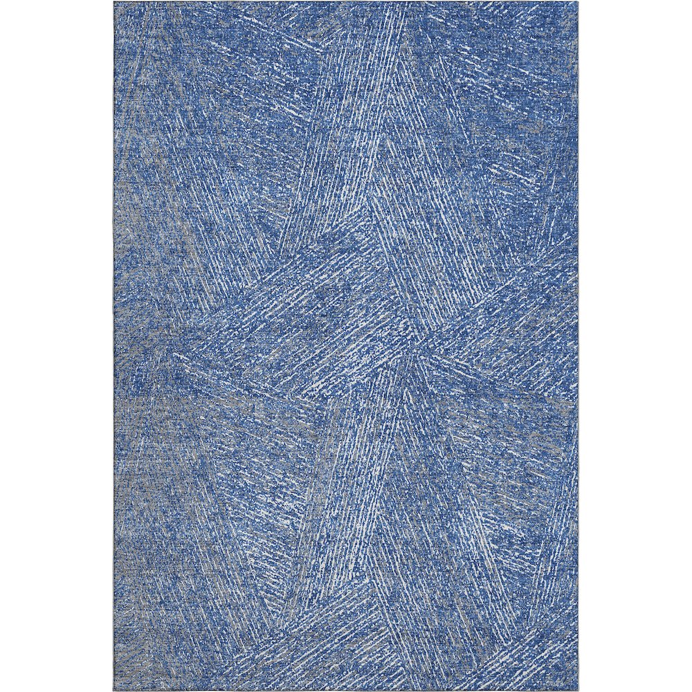 Premium Machine Washable Mayfield AMF991 Navy 5' x 7'6" Rug. Picture 1