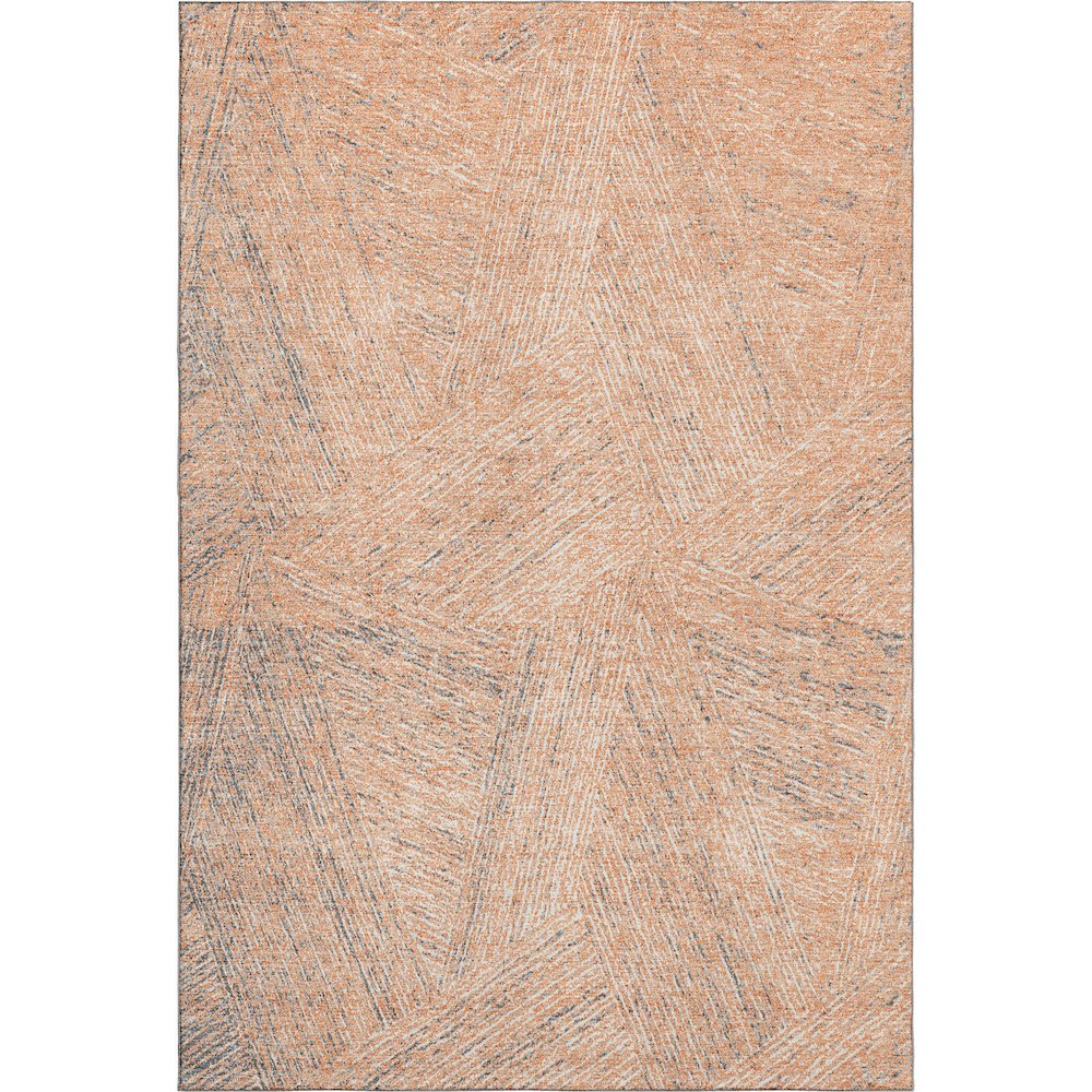 Premium Machine Washable Mayfield AMF991 Peach 5' x 7'6" Rug. Picture 1