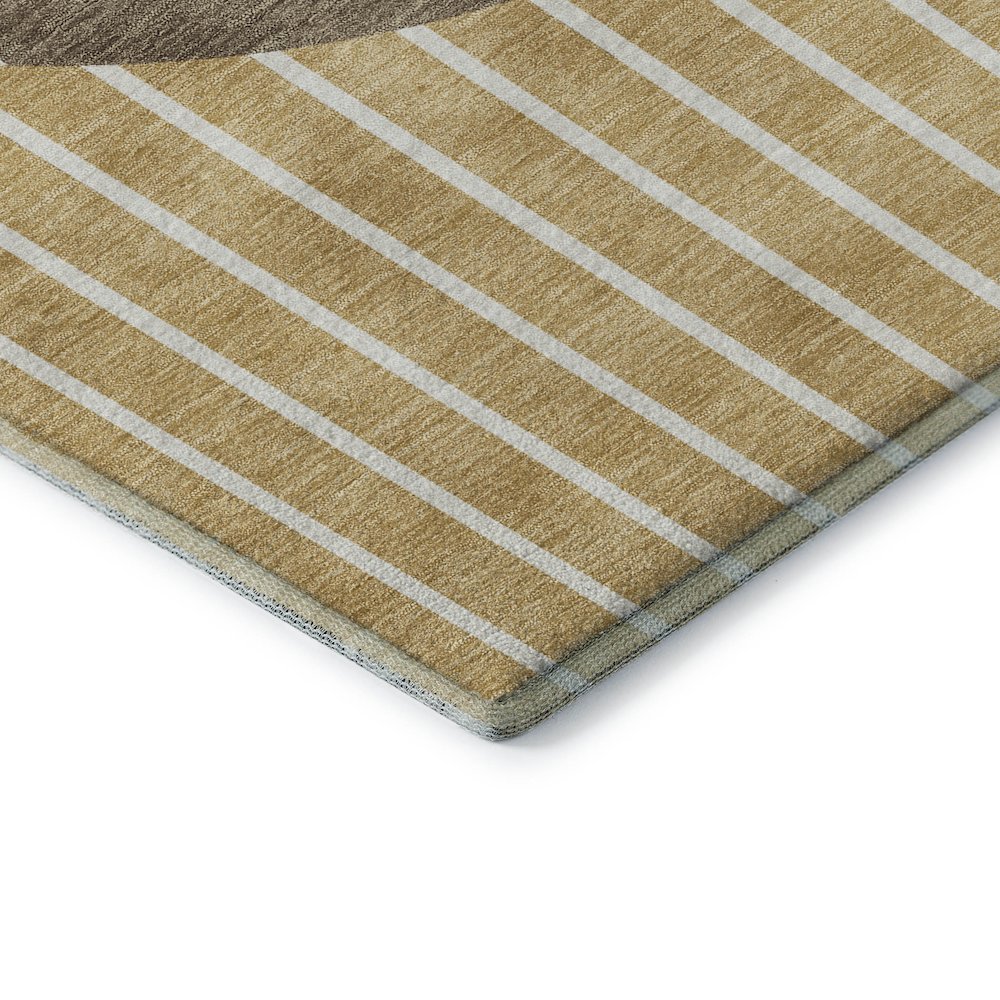 Premium Machine Washable Mayfield AMF994 Wheat 2'6" x 3'10" Rug. Picture 3