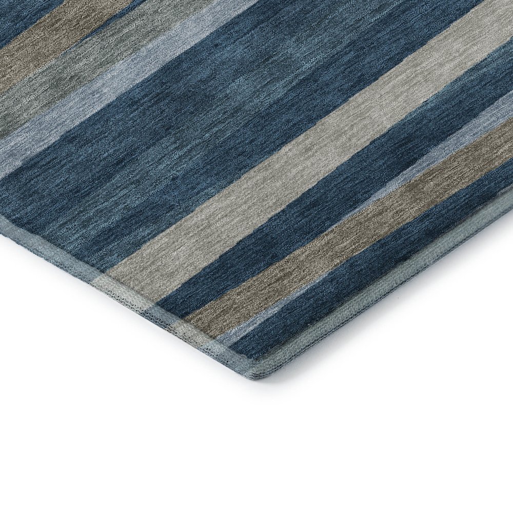 Premium Machine Washable Mayfield AMF997 Denim 2'6" x 3'10" Rug. Picture 3