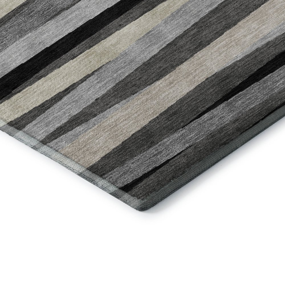 Premium Machine Washable Mayfield AMF997 Gray 2'6" x 3'10" Rug. Picture 3