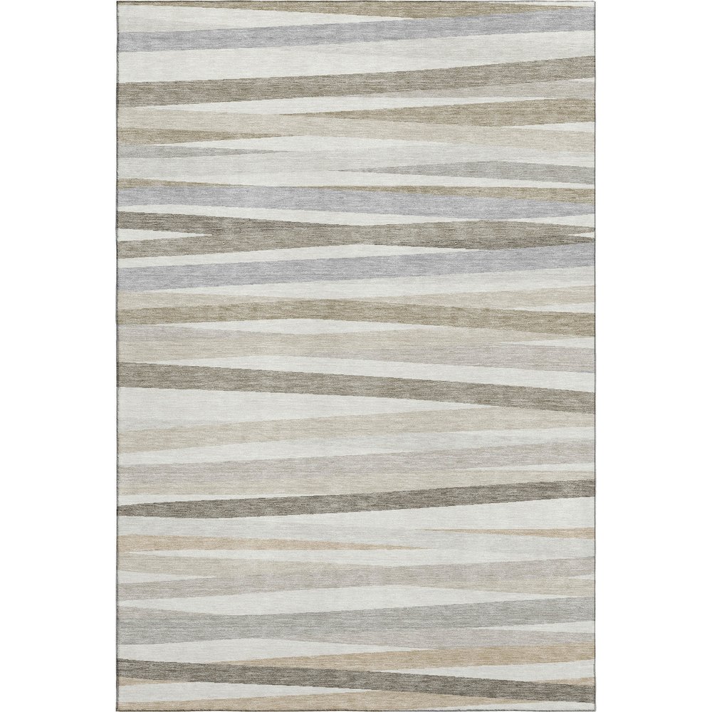 Premium Machine Washable Mayfield AMF997 Ivory 5' x 7'6" Rug. Picture 1