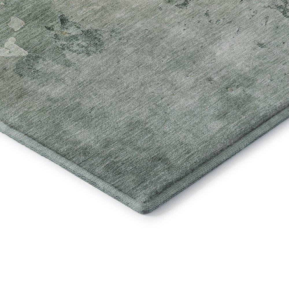 Luxury Washable Indoor/Outdoor Bresca Seafoam 2'6" x 3'10" Rug. Picture 2