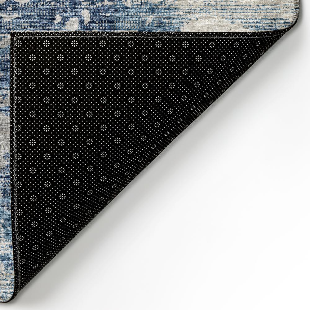 Indoor/Outdoor Accord AAC35 Blue Washable 2'3" x 7'6" Runner Rug. Picture 7