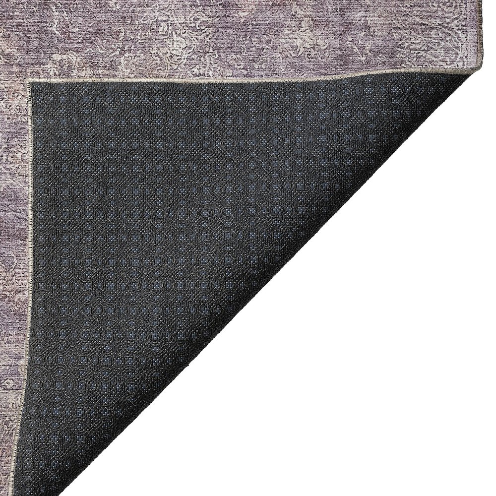 Luxury Washable Indoor/Outdoor Burano Plum 2'6" x 3'10" Rug. Picture 4
