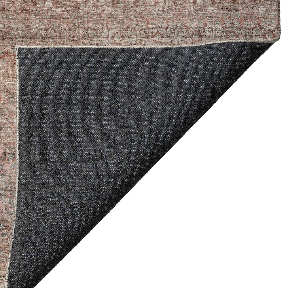 Luxury Washable Indoor/Outdoor Burano Coral 2'6" x 3'10" Rug. Picture 4