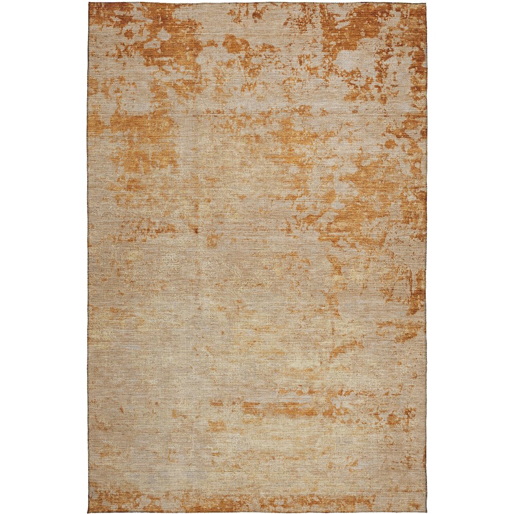 Luxury Washable Indoor/Outdoor Burano Copper 5' x 7'6" Rug. Picture 1