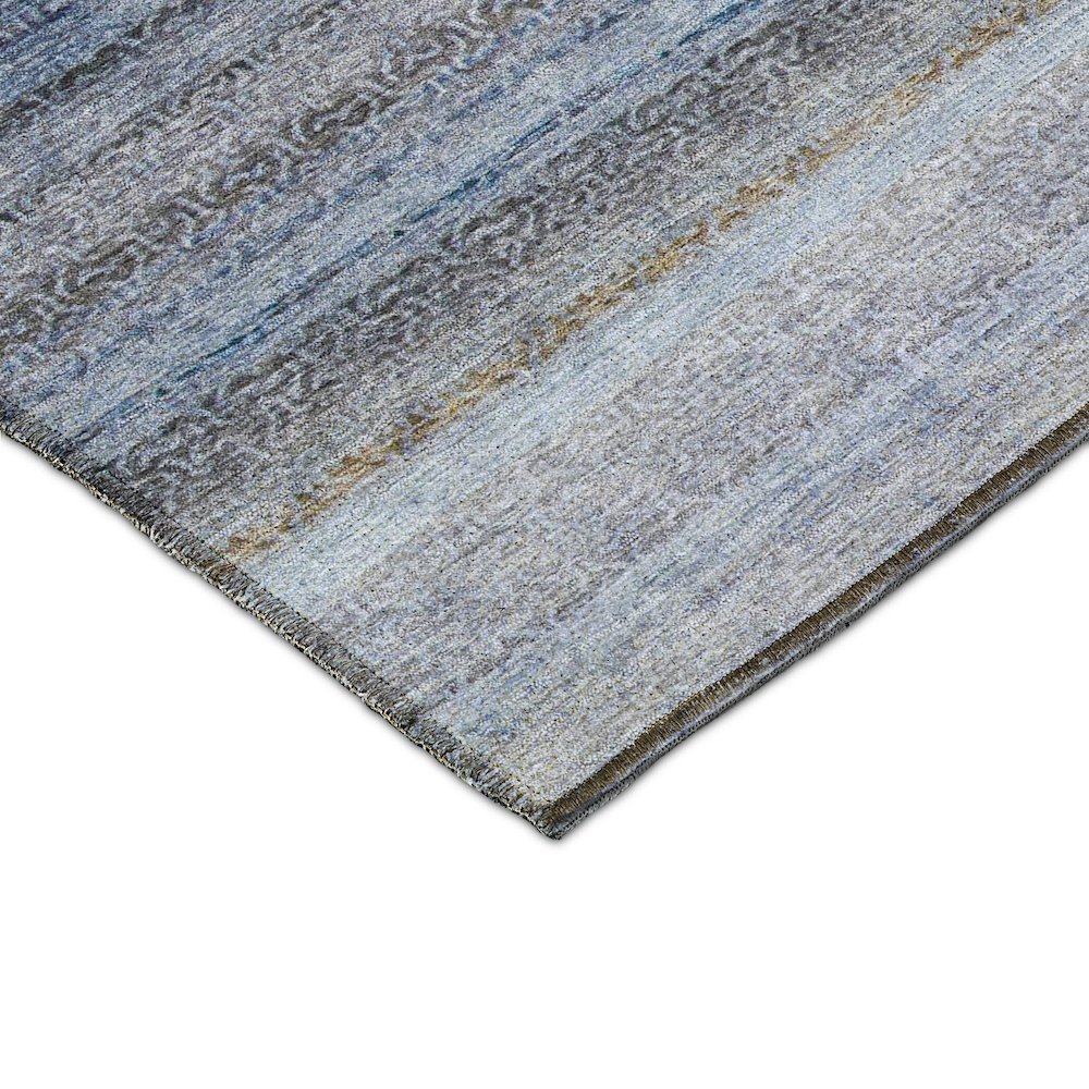 Luxury Washable Indoor/Outdoor Burano Blue 2'6" x 3'10" Rug. Picture 2