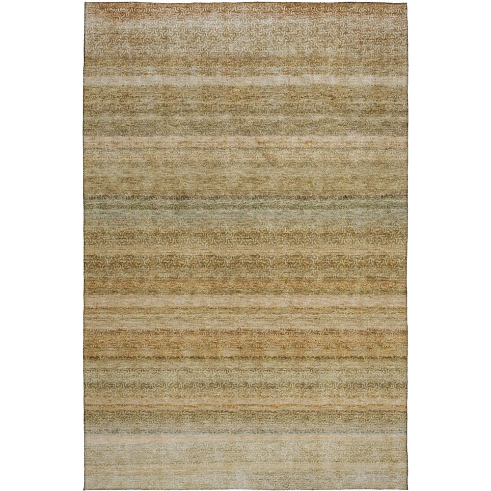 Luxury Washable Indoor/Outdoor Burano Copper 5' x 7'6" Rug. Picture 1