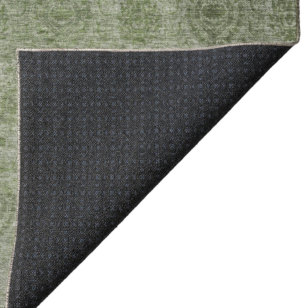Luxury Washable Indoor/Outdoor Burano Olive 2'6" x 3'10" Rug. Picture 4