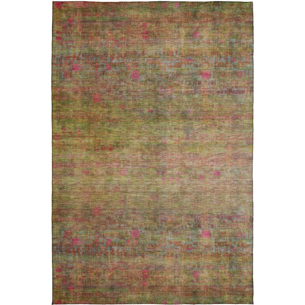 Luxury Washable Indoor/Outdoor Burano Cactus 5' x 7'6" Rug. Picture 1