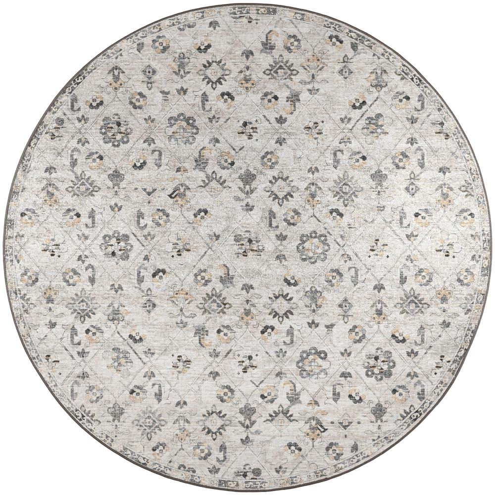 Jericho JC8 Mink 6' x 6' Round Rug. Picture 1
