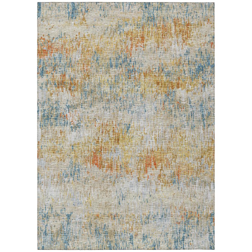 Indoor/Outdoor Accord AAC31 Gilded Washable 5' x 7'6" Rug. Picture 1