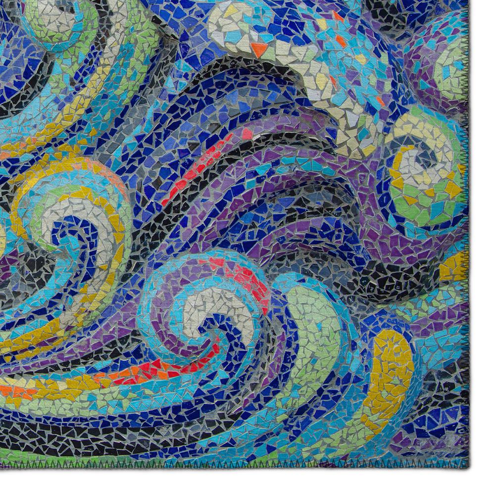 Indoor/Outdoor Surfside ASR44 Ocean Washable 2'3" x 7'6" Runner Rug. Picture 3