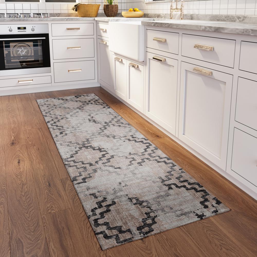 Indoor/Outdoor Sedona SN15 Stucco Washable 2'3" x 12' Runner Rug. Picture 2