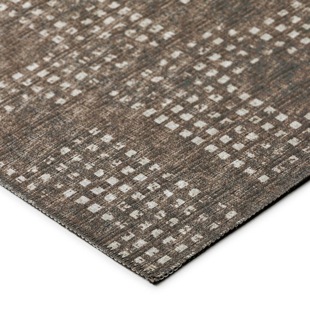 Eleanor Brown Contemporary Geometric 10' x 14' Area Rug Brown AER31. Picture 3