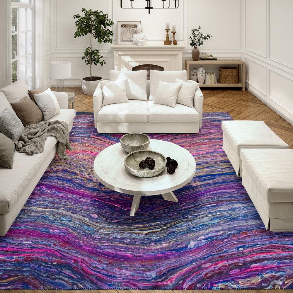 Karina Flirt Modern Abstract 3' x 5' Area Rug Flirt AKC33. Picture 1