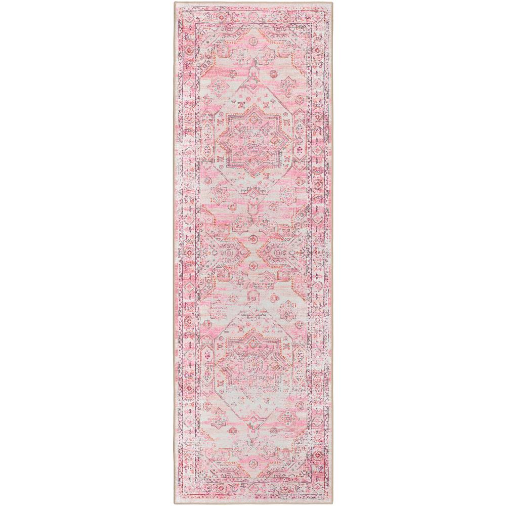 Jericho JC5 Rose 2'6" x 12' Runner Rug. Picture 1