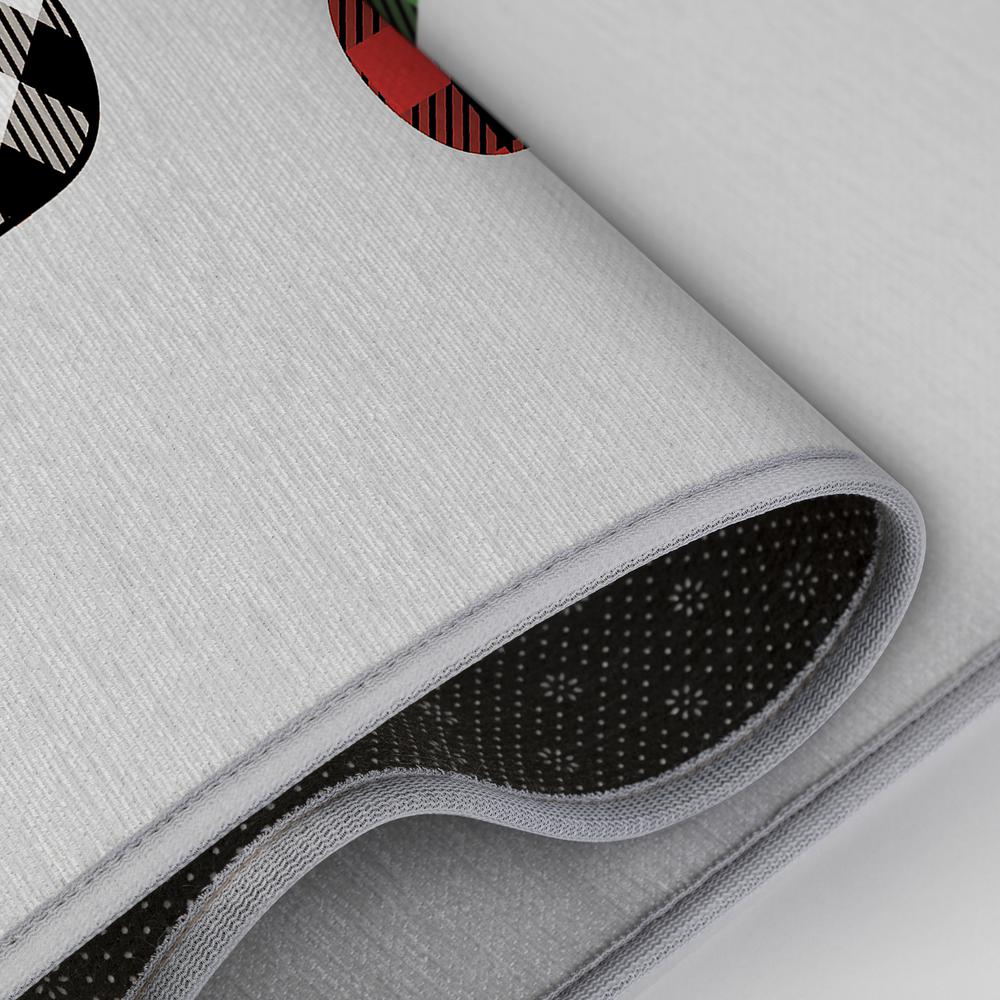 Indoor/Outdoor Cozy Winter ACW35 Gray Washable 30" x 46" Rug. Picture 5