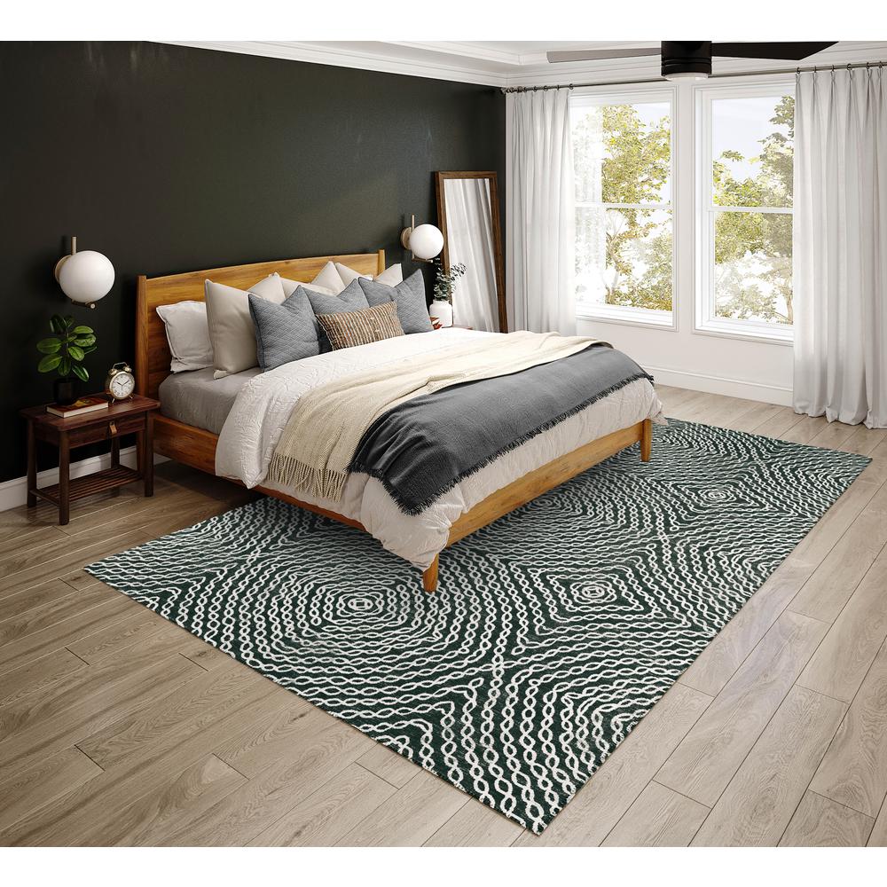 Bravado Shadow Transitional Geometric 3' x 5' Area Rug Shadow ABV33. Picture 1