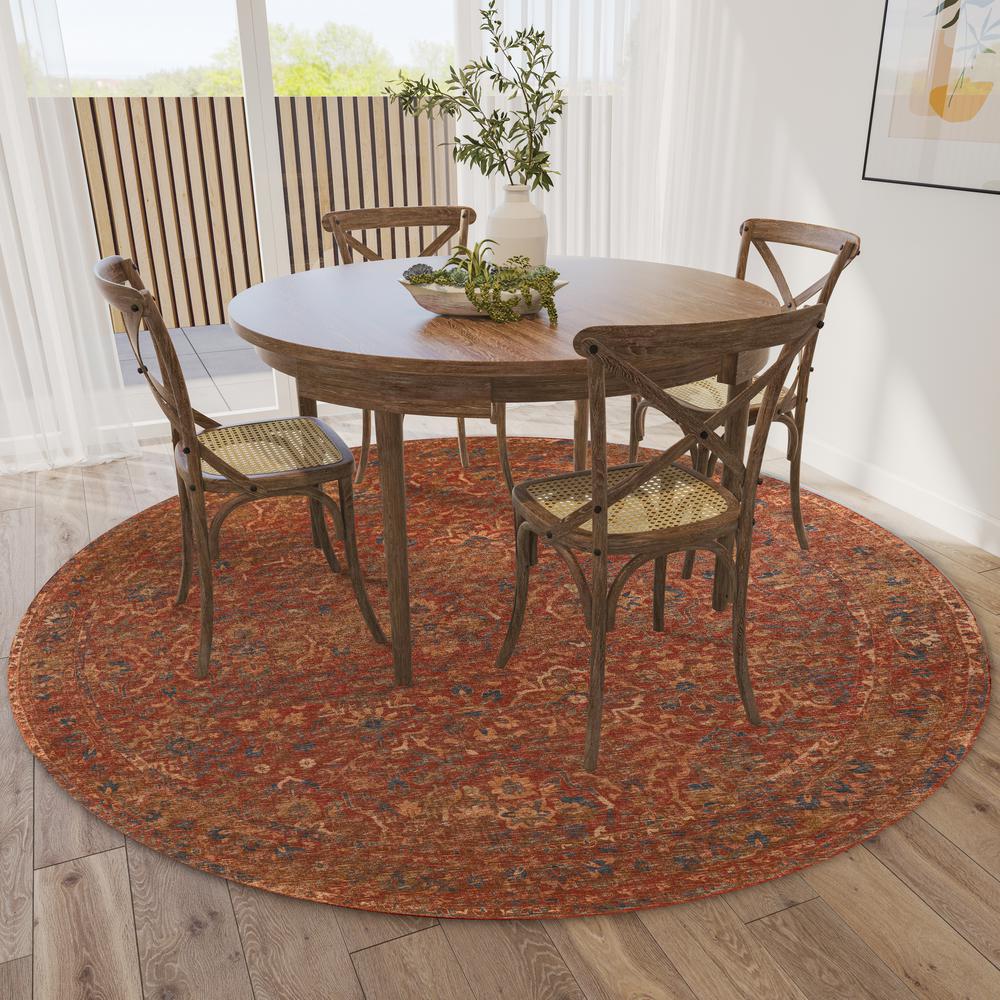 Jericho JC3 Nutmeg 6' x 6' Round Rug. Picture 2