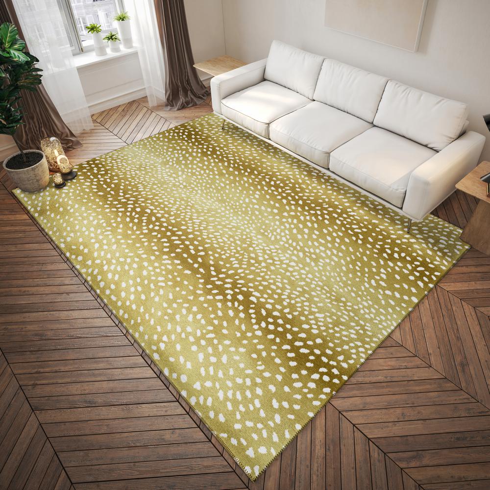 Safari Gilded Animal Animal Print 3' x 5' Area Rug Gilded ASF33. Picture 1
