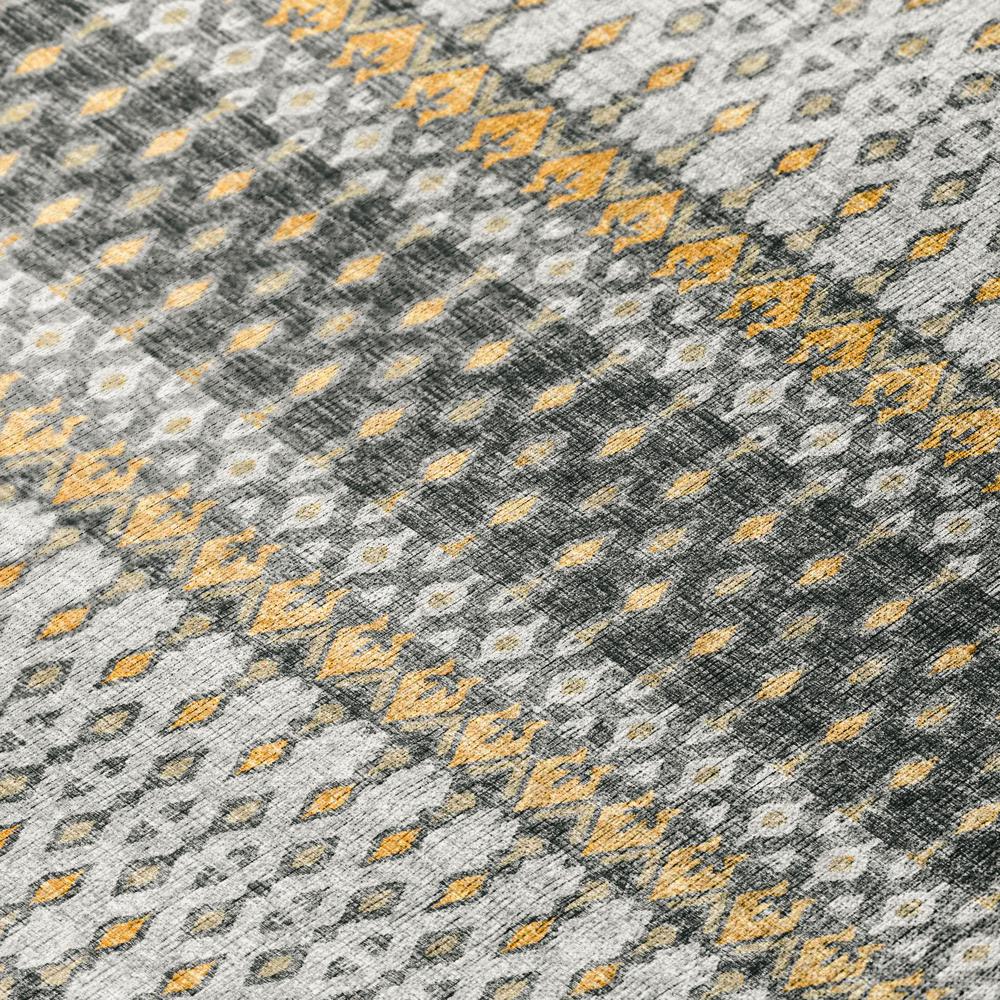 Bravado Grey Transitional Ikat 10' x 14' Area Rug Grey ABV31. Picture 5