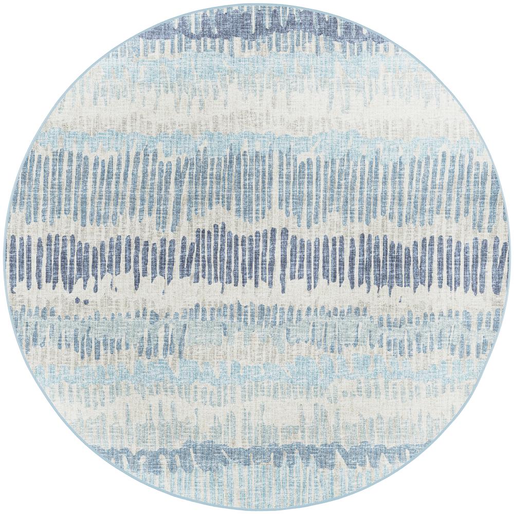 Winslow WL4 Sky 6' x 6' Round Rug. Picture 1
