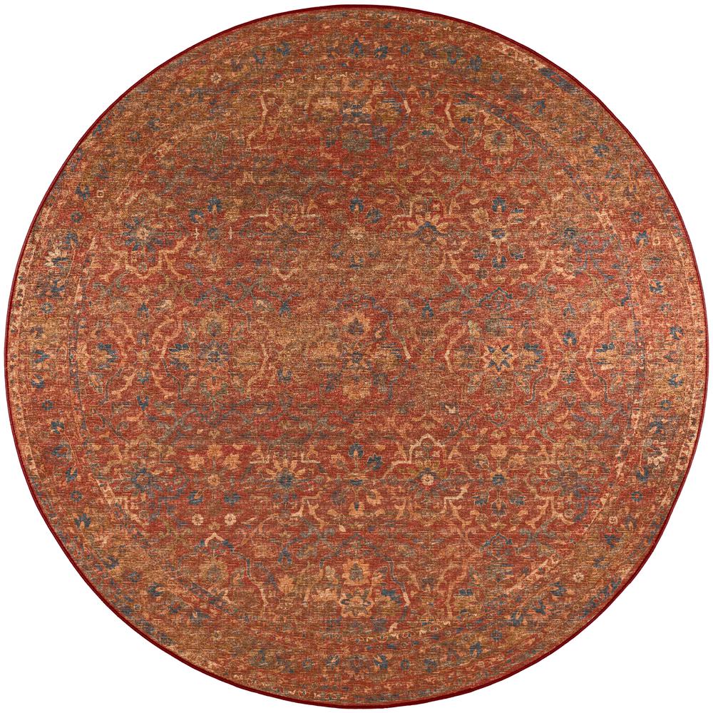 Jericho JC3 Nutmeg 6' x 6' Round Rug. Picture 1