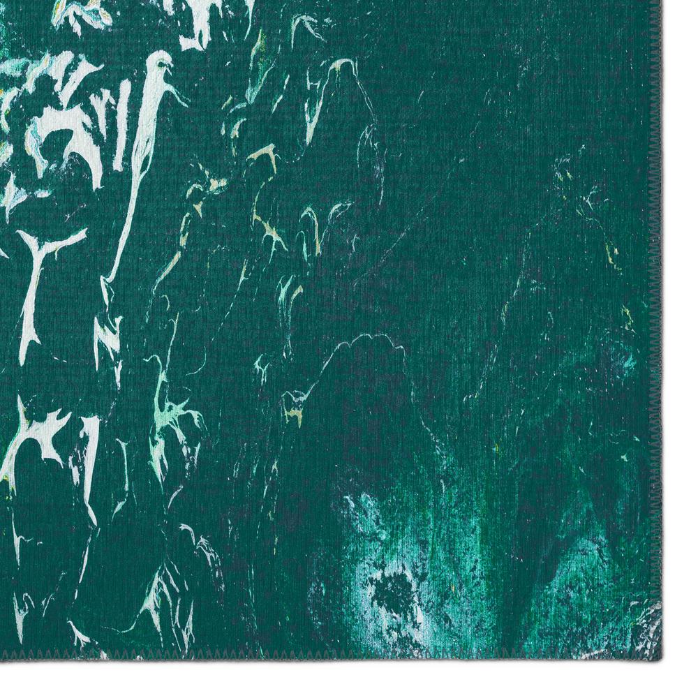 Karina Green Modern Abstract 10' x 14' Area Rug Green AKC40. Picture 2