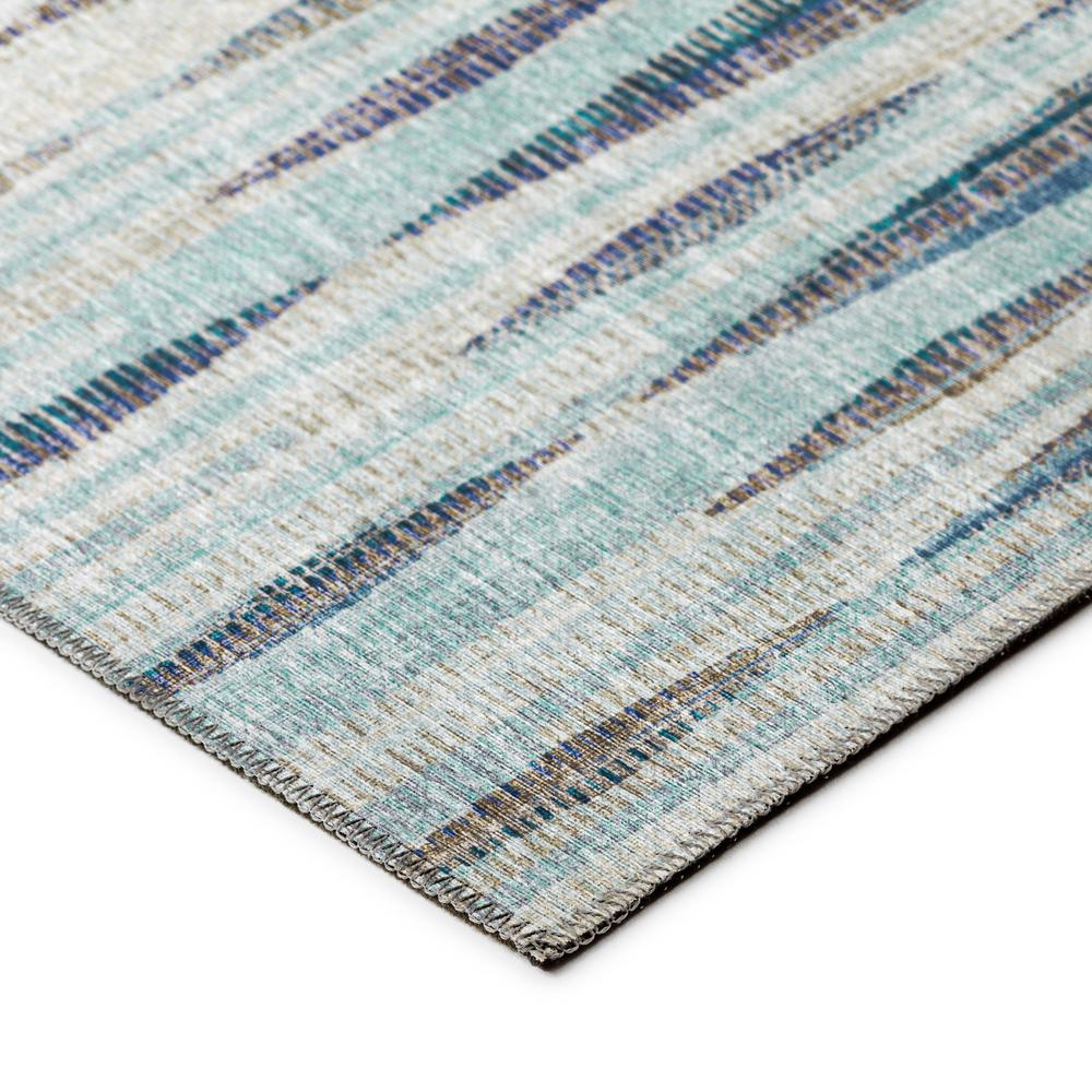 Waverly Ocean Contemporary Striped 10' x 14' Area Rug Ocean AWA31. Picture 3