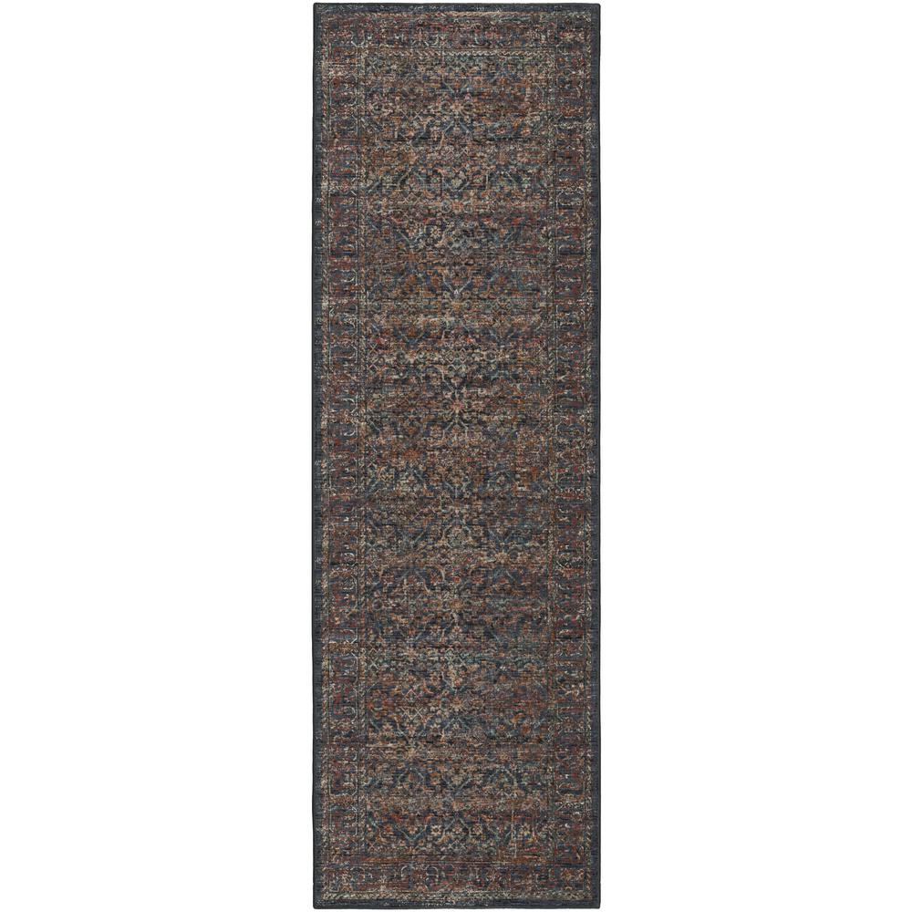 Jericho JC10 Midnight 2'6" x 12' Runner Rug. Picture 1