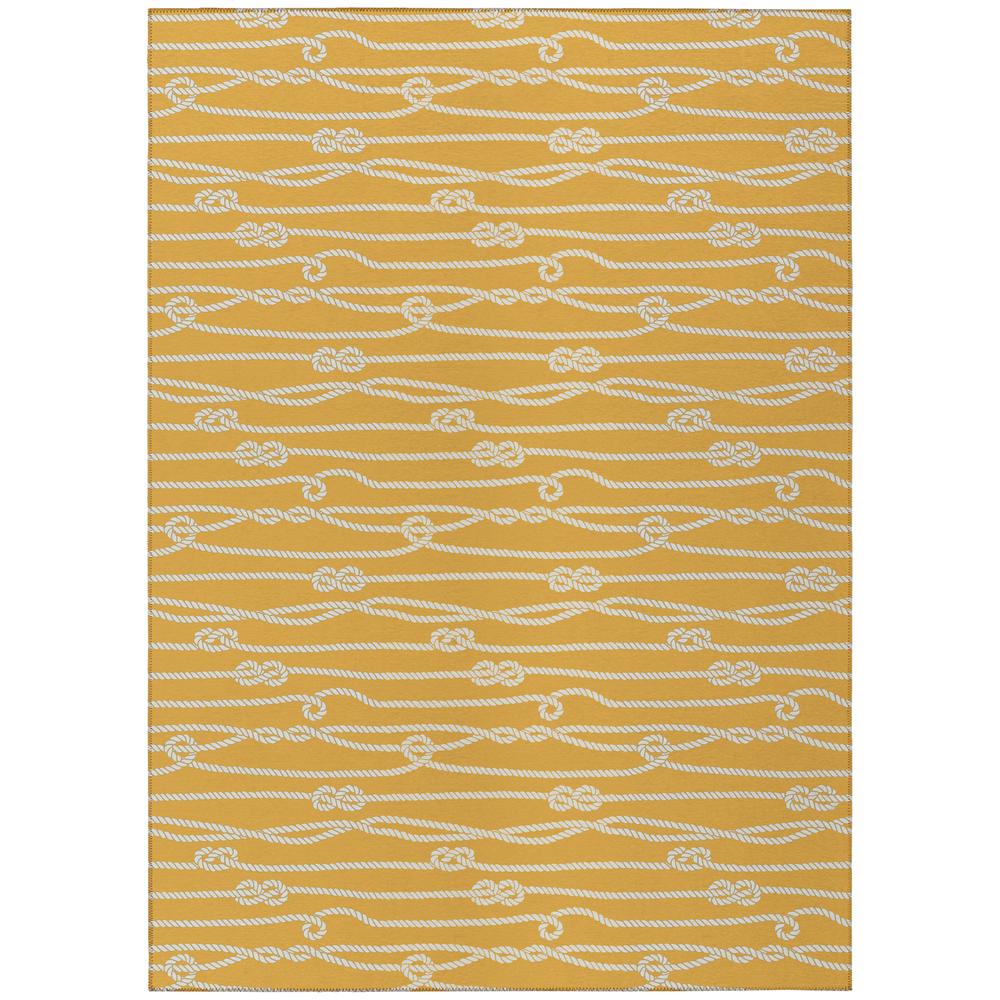 Indoor/Outdoor Harpswell AHP37 Gilded Washable 5' x 7'6" Rug. Picture 1