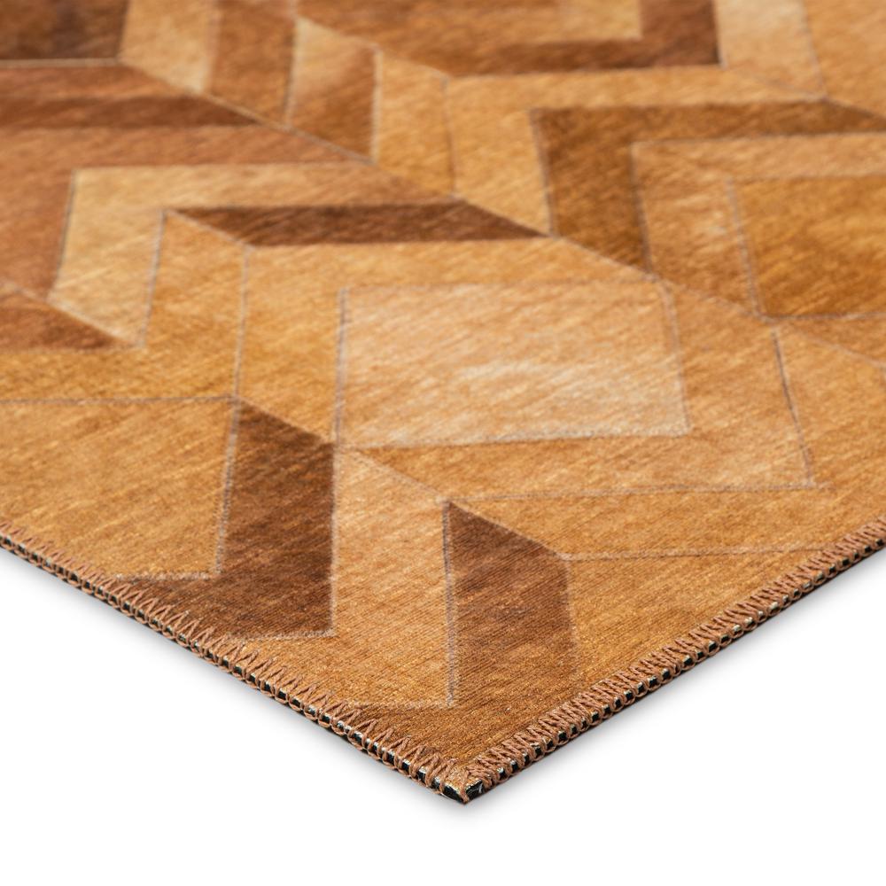 Laredo Brown Animal Patchwork 10' x 14' Area Rug Brown ALR35. Picture 3