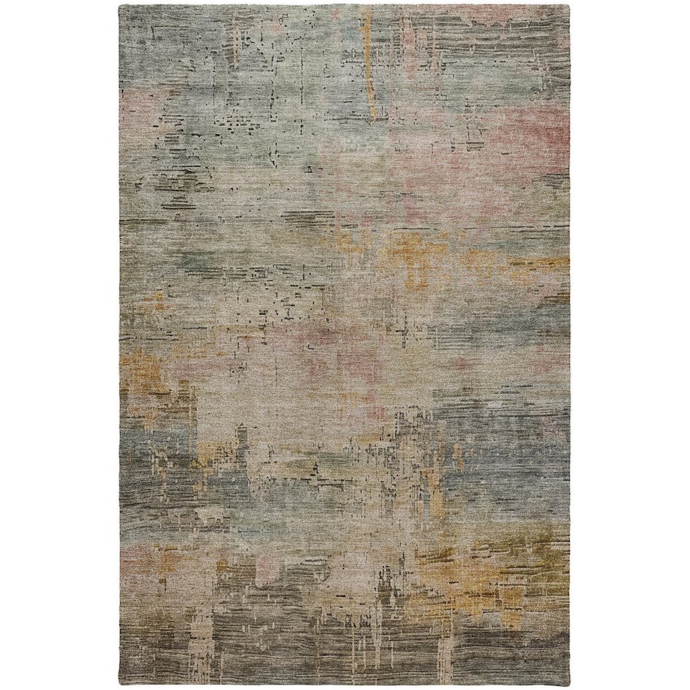 Luxury Washable Indoor/Outdoor Kochi Granite 5' x 7'6" Rug. Picture 1