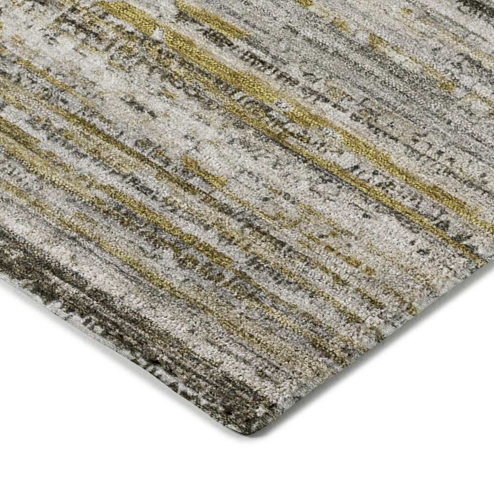 Luxury Washable Indoor/Outdoor Kochi Pewter 2'6" x 3'10" Rug. Picture 2
